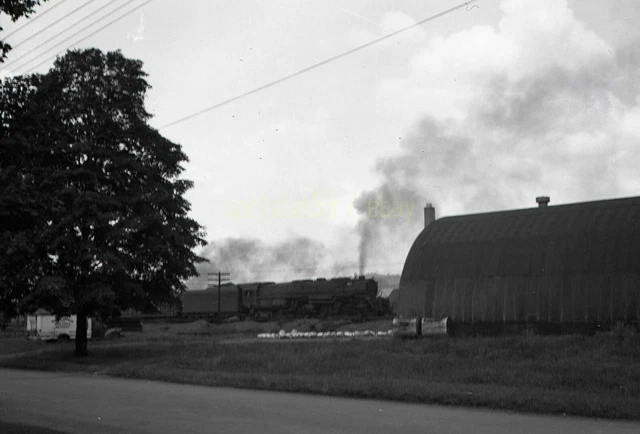 DH Delware & Hudson Steam Locomotive - Oneonta NY - Vintage Railroad Negative