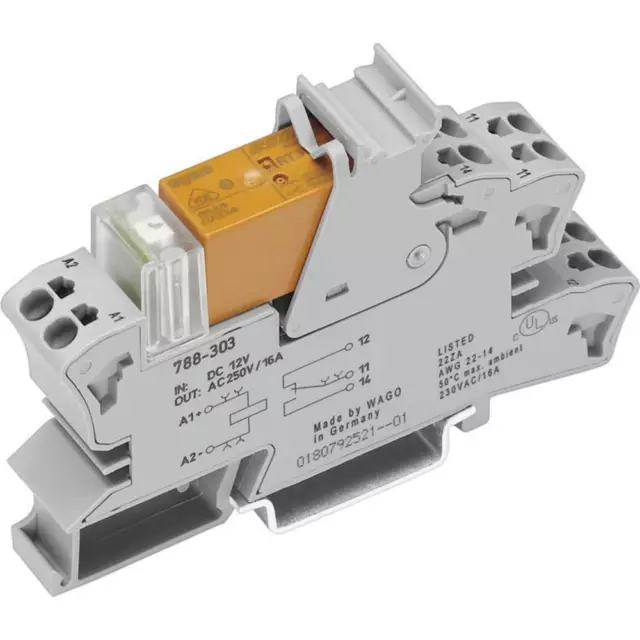 WAGO 788-312 Module relais Tension nominale: 24 V/DC Courant de commutation