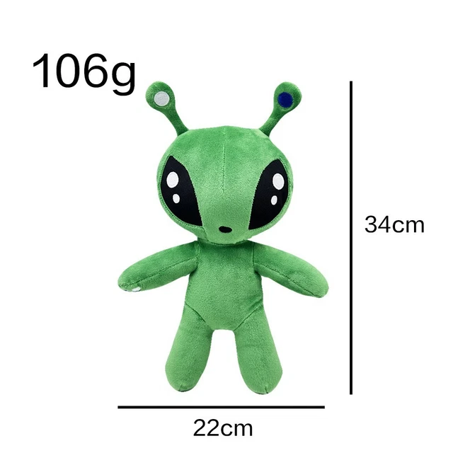 34CM SOFT TOY Green Alien Plush Stuffed Animal Toys New 2024 UK £12.68