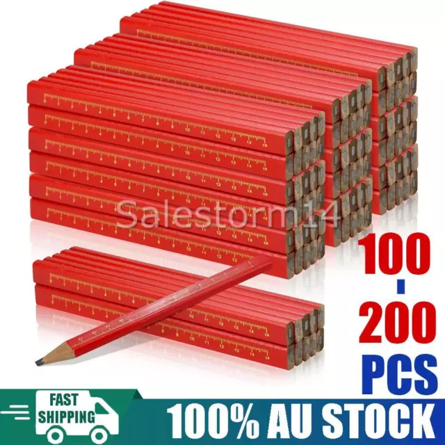100-200x Carpenters Pencils Woodworking Carpentry Builder Marker Building Wood