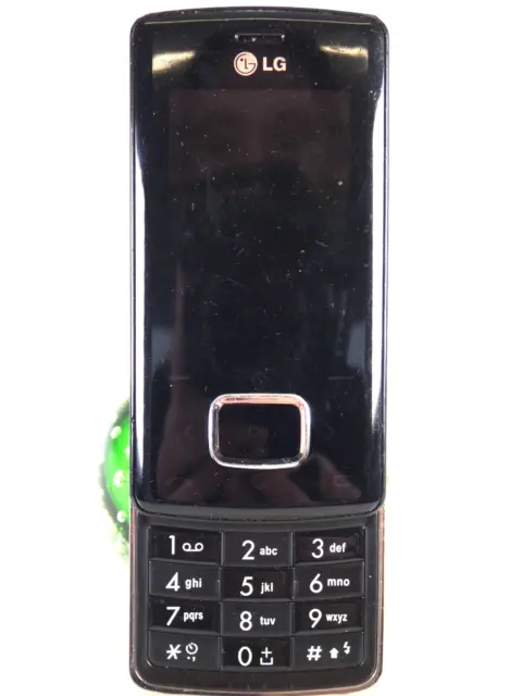 LG Mobile Phone Chocolate KG800 Needs Battery Untested Black Slide Vintage