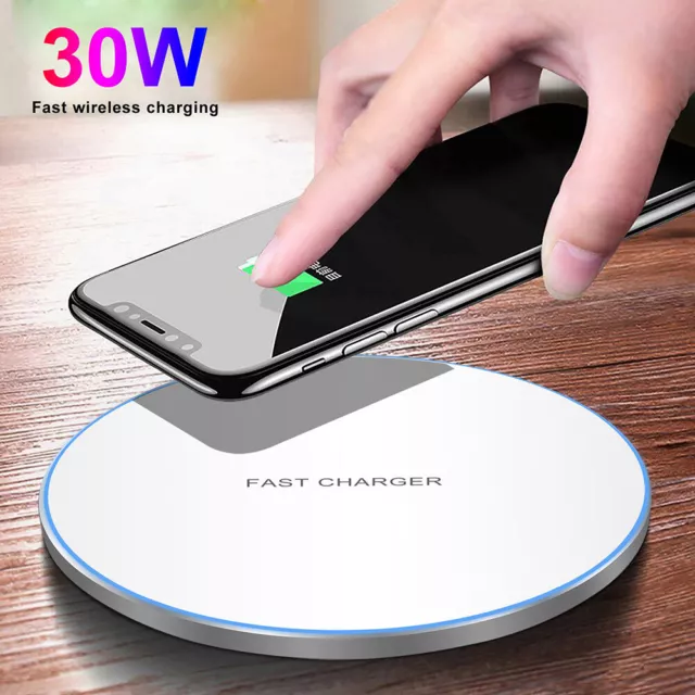 30W/20W/15W/10W Wireless Charger Induktive Ladegerät Für Apple iPhone Samsung 2