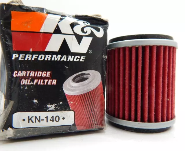 K&N KN-140 Cartridge Performance Oil Filter for Motorcycle ATV Automotive