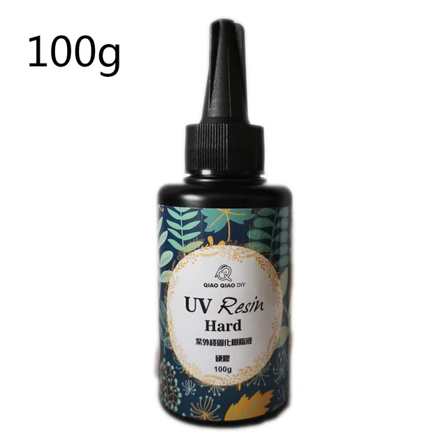 UV Transparent Resin Hard Quartz Clear Glue DIY Curing Epoxy Resin Jewelry 100g