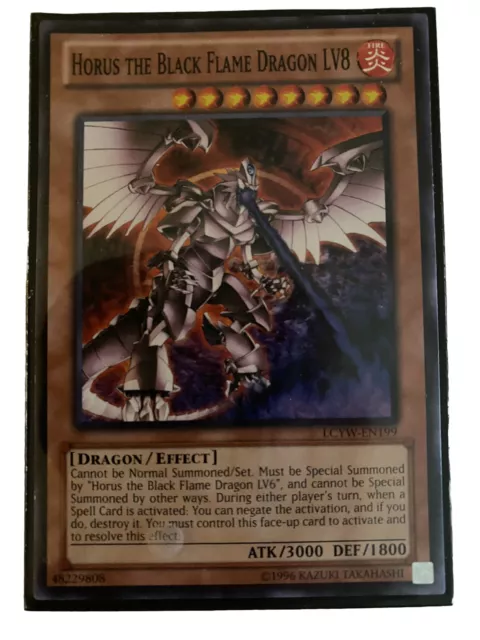 YUGIOH HORUS THE Black Flame Dragon LV8 Deck Complete 40 - Cards w/ Sleeves  $46.95 - PicClick