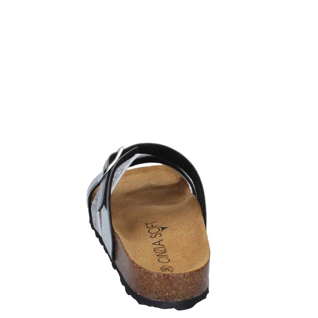 Chaussures pour Femmes CINZIA SOFT 36 Ue Sandales Argenté Cuir BD293-36 2