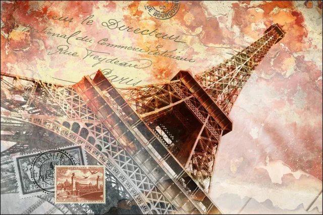 VINYL Fototapete XXL TAPETE Paris Eiffelturm 454