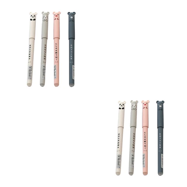 1/2/3 ERASABLE PEN Cartoon Black Ink Gel Pens Adorable Writing Tools