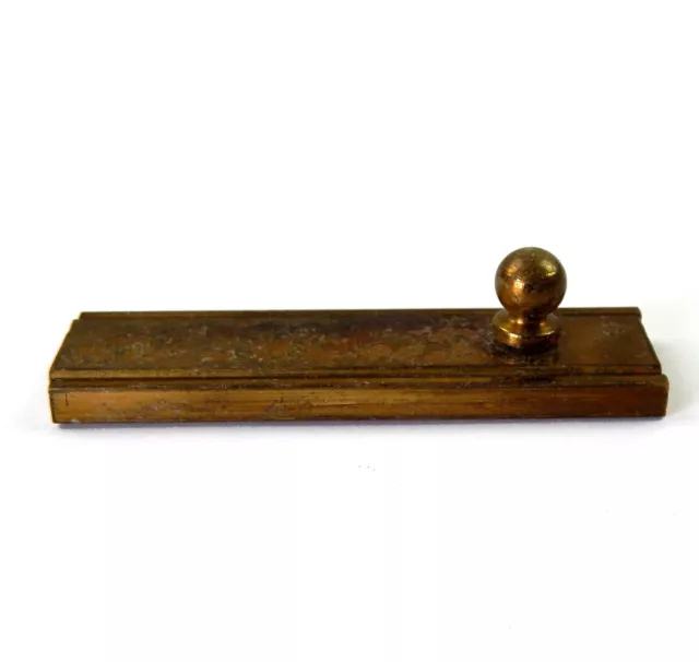 Vintage 1950s Cupboard Cabinet Door Flat Bolt Brass - Suit Caravan #B14