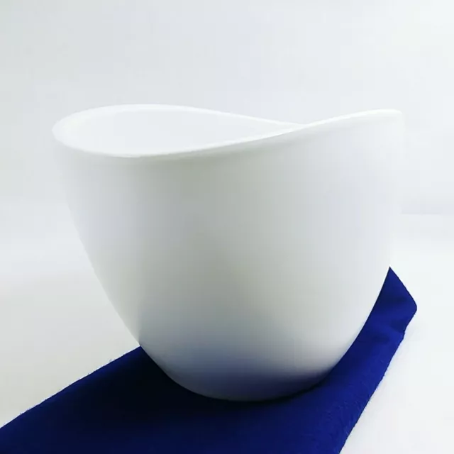 Ceramic Art Bowl, Modern Curved Look, Made in Germany Retro Modern