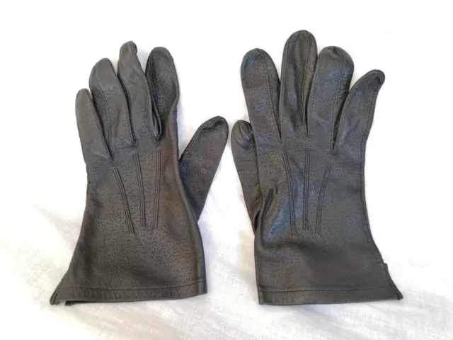 Paire de Gants noir style cuir Taille M