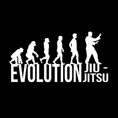 Spedizione GRATUITA _ Evoluzione il Jiu-Jitsu Arti Marziali T-SHIRT * BJJ MMA * * JUDO * OTTIMO REGALO *