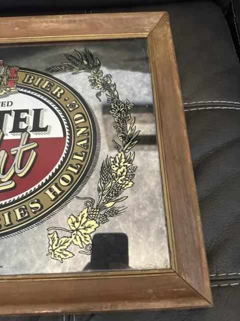 Imported Amstel Light Bier Beer Mirror Sign - Amstel Breweries Holland. 18X15" 3