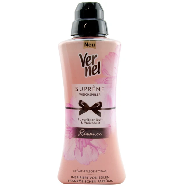 Vernel Supreme Romance Softener 1 X 600ml 24Wl Luxurious Perfume & Sweetness