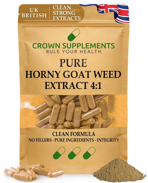 Dandelion Extractor CROWN SUPPLEMENTS HORNY Goat Weed Extract Capsules 90 Count £22.99 ...