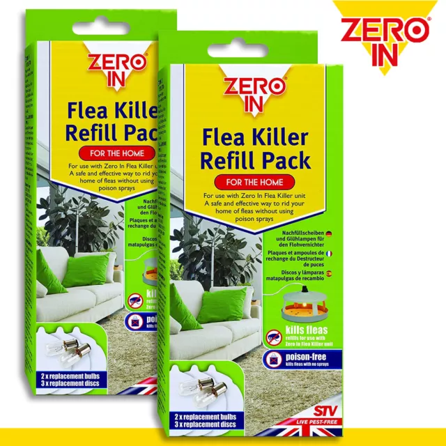 Zero In 2 Pack Flea Killer Refill Pack Nachfüllpackung Flohbekämpfungsmittel