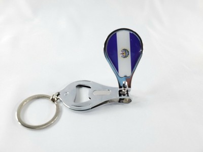 El Salvador LLavero Abrelat/Cortauñas Salvadorian Flag Neil Care 2Pk Keychain 