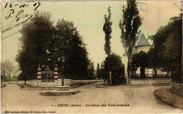 CPA AK Creteil Carrefour des Trois-Avenues FRANCE (1282319)