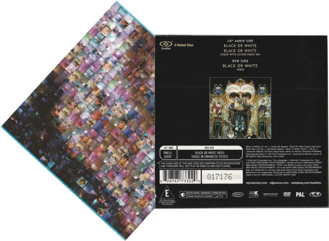 Michael Jackson BLACK OR WHITE VISIONARY CD + DVD Single Dual Disc DualDisc 2006 2
