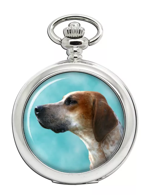 English Foxhound Pocket Watch