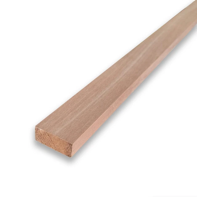 Piolo Gradino In Legno Di Mogano Per Scaletta Barca - Misure 20 X 55 X 1400 Mm
