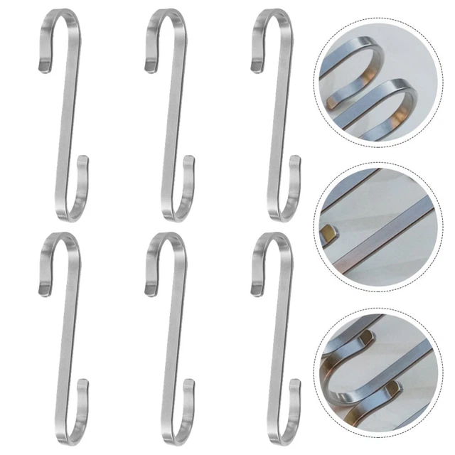 6 Pcs Stainless Steel Hook Planter Hooks Kitchenware Hanging