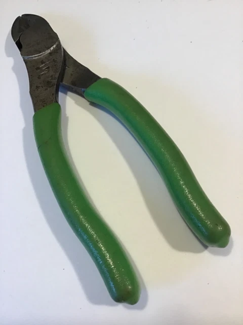 Snap On Tools 86ACF 6-1/2” VectorEdge Diagonal Cutter Pliers W/Green Handles USA