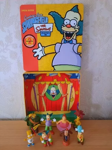 The Simpsons Collectors Tin Series 2 Krustylu Studios 8 Figurines Springfield