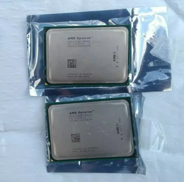 2 x AMD Opteron 6212 OS6212WKT8GGU Processor 2.6GHz 8 Core 8MB L2 16MB L3 115W .