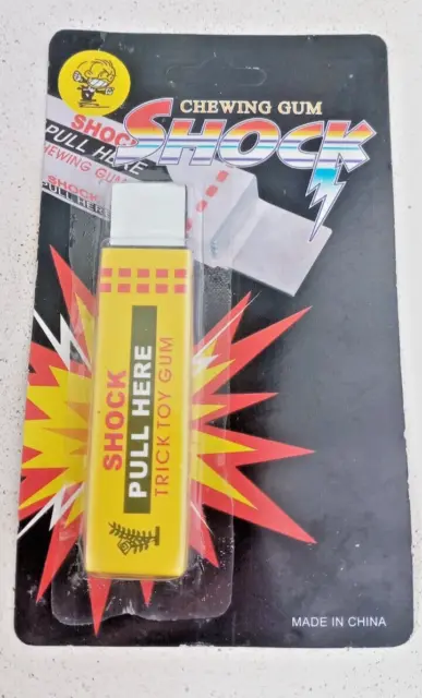 Electric Shocking Chewing Gum | Toy Gift Joke Prank Funny Trick Gag Yellow