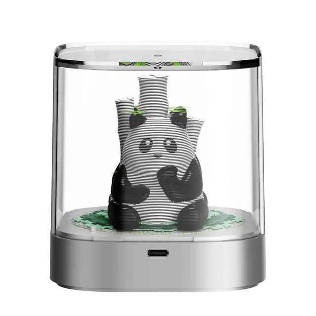 3D CALENDAR 2025 Memo Pad Paper Crafts Mahjong Panda Note Paper Carving 3D Calendar 2025 Memo Pad Paper Crafts Mahjong.webp