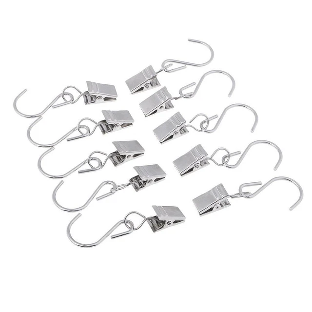 10 Stück Heavy Duty Vorhang Klemmen Hängende Vorhang Clips Duschvorhang