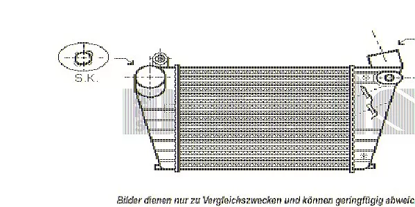 AKS DASIS Ladeluftkühler  u.a. für AUDI, SEAT, SKODA, VW