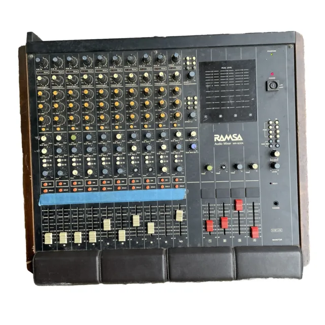 Panasonic Ramsa WR-8210a Channel Analog Audio Mixer Console Tested