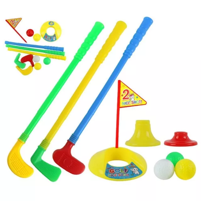 Outdoor Plastic Sports Equipment Golf Ball bar Practice Toy Golf Set Ball Game