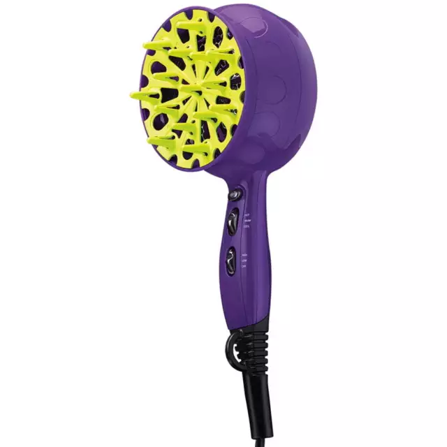 Bed Head 1875W Tourmaline + Ionic Diffuser Hair Dryer, Purple