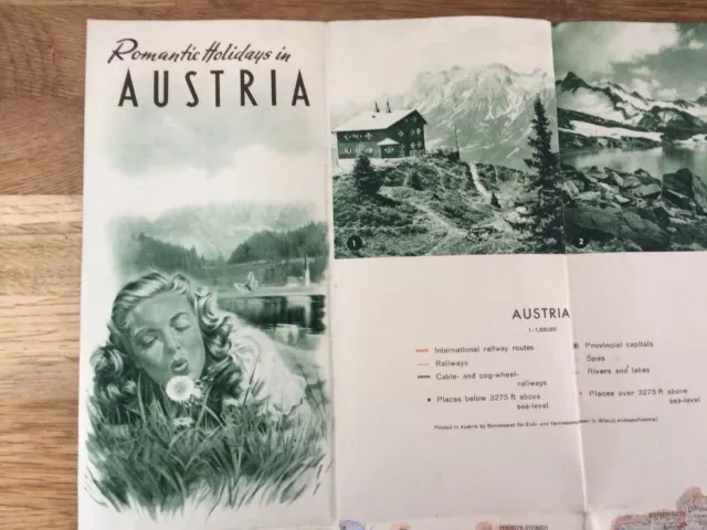 Vintage Holiday Travel Brochure: Romantic Holidays In Austria