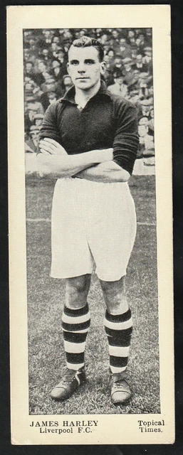 Topical Times comic Minature Panel portraits football Liverpool FC James Harley