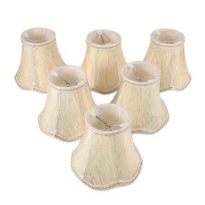 Paralume per lampadario solo per le lampadine di candela Fransande set da 6 paralume di montaggio a clip colore: Bianco 