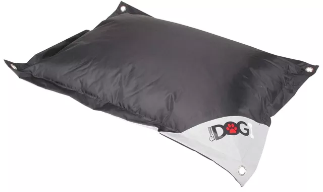 Chien Animal de Compagnie Peluche Coussin Noir Lit Grand 80cm Chiots