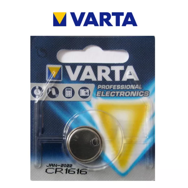 1 Stück VARTA CR1616 CR 1616  Lithium Knopfzelle 3 Volt  Batterie im Blister