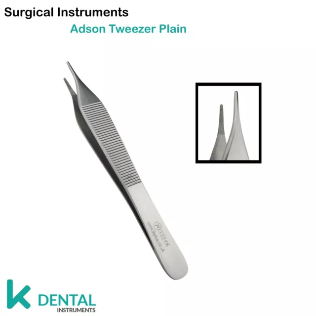 Instrumentos para Cirugía Pinzas Adson Tissue Plier Toothed Forceps Oral Surgery