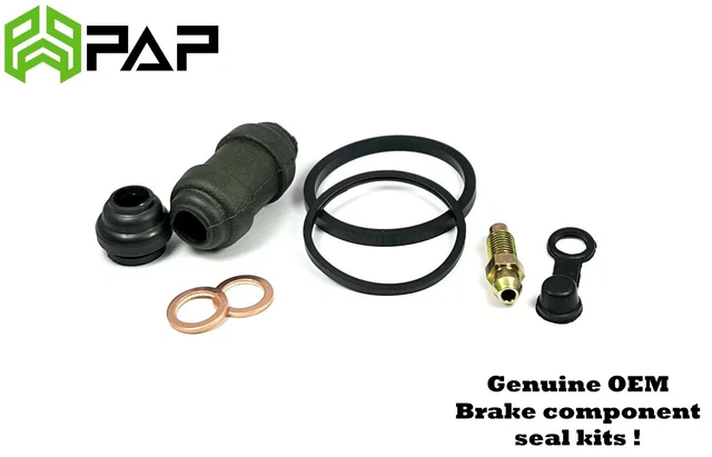 Front Brake Caliper Rebuild Kit For Suzuki GSXR1100 M 1991 GU74B – Stainless Steel Pistons & Rubber Seals By Brakemasters