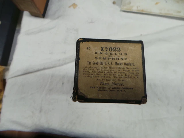 Vintage 1900"S Piano Player Word Roll/ "The Good Old U.s.a."