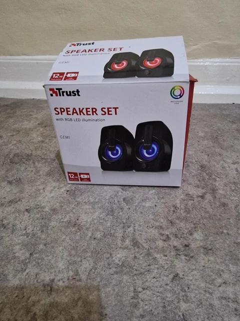 TRUST GEMI 2.0 Speaker System Gaming Speaker fully working £12.99 ...