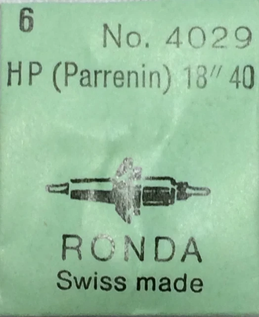 HP Parrenin 18' 27/12 AC + NC balance staff Axe de balancier Unruhwelle