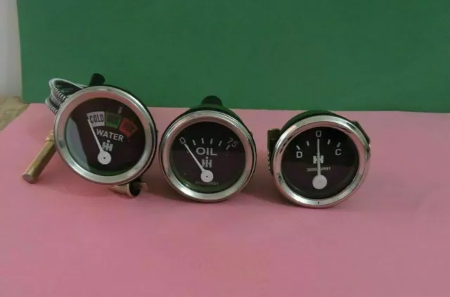 IH/Farmall Gauges (Temp,Oil Pr,Ammeter) 240,340,300,330,350,400,450,600,650 A