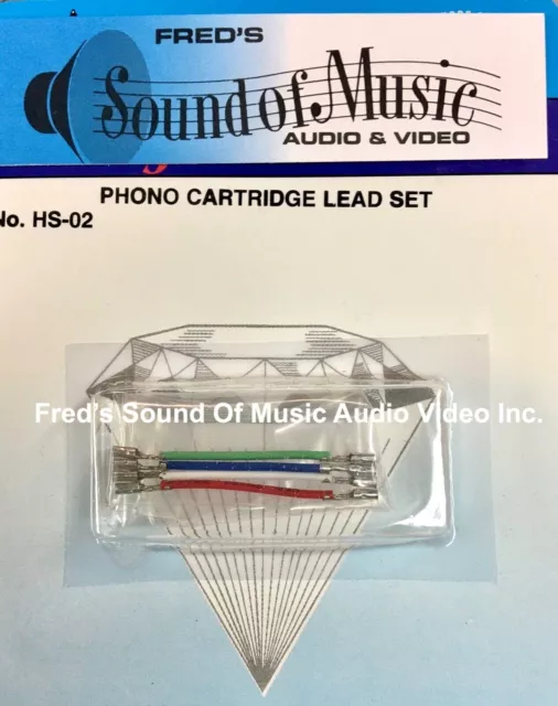 NEW Headshell Cartridge Wire Leads With SOLID GRIP PINS For Turntable sku4922 3