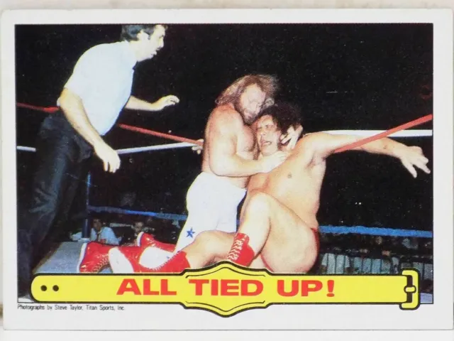 Wwf Topps Pro Wrestling Stars Series 1 All Tied Up Big John Studd Card 1985 Wwe