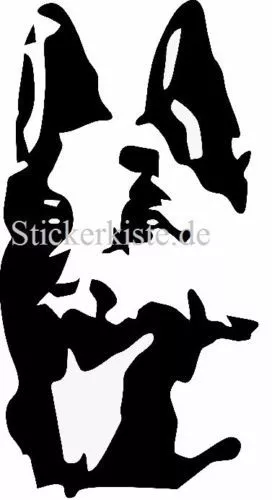 2 x Schäferhund Aufkleber Hund black sheppard Die Cut Fun Decal Sticker 17 cm